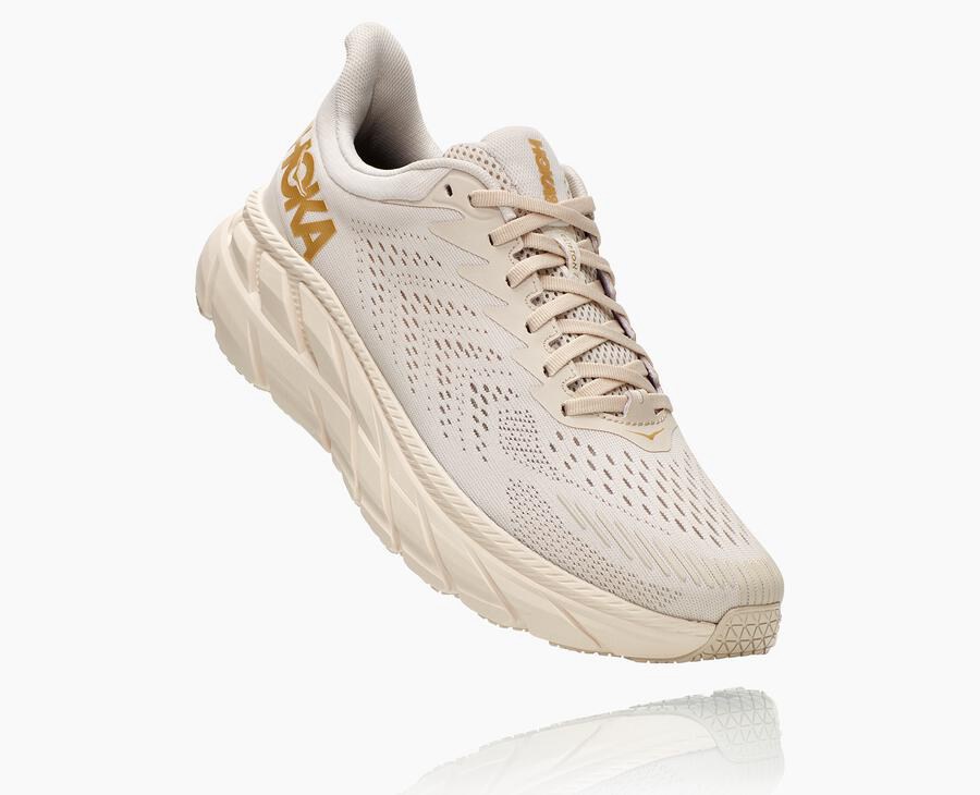 Hoka One One Koşu Ayakkabısı Erkek Beyaz - Clifton 7 - QS7681059